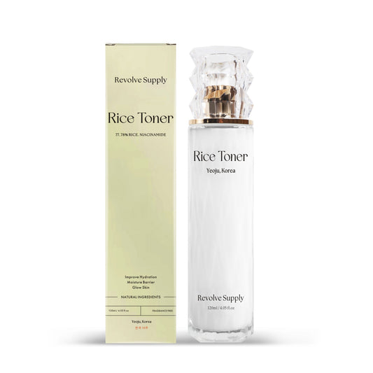 77.8% Rice Extract from Korea, Glow Essence with Niacinamide, Hydrating for Dry Skin, Fragrance Free, K Beauty Toner, 120 ML